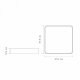 Накладной светильник Jazzway  PPB  Scandic-S 24w 4000K GR/W IP20 300*300*50. 