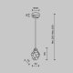 Подвесной светильник MODELUX ML.88971.1 GD. 