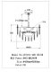 Подвесная люстра Jacqueline LE7161/400 CH/GR. 