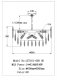 Подвесная люстра Jacqueline LE7161/600 GD. 