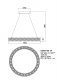 Подвесная люстра Lucie LE3007/600 CH. 