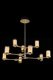 Подвесная люстра Barbara LE7908/6+3 Gold. 