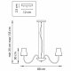 Подвесная люстра Lightstar Diafano 758084. 