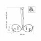 Подвесная люстра Lightstar Scarabeo 755084. 