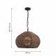 Подвесной светильник Favourite Wicker 4883-1P. 