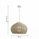 Подвесной светильник Favourite Wicker 4885-1P. 