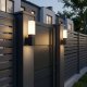 Уличный настенный светодиодный светильник Elektrostandarda 1534 TECHNO LED 3000K чёрный a072067. 