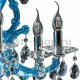 Подвесная люстра Osgona Champa Blu 698065. 