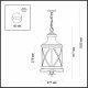 Уличный подвесной светильник Odeon Light Sation 4045/3. 