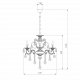 Подвесная люстра Bogates Tivoli 294/6 Strotskis. 