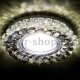 Встраиваемый светодиодный светильник Ambrella light Led S701 CL/GD/WH. 