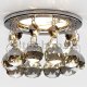 Встраиваемый светильник Ambrella light Crystal K2051C KF/CH. 