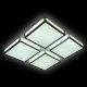 Потолочный светодиодный светильник Ambrella light Orbital Crystal Sand FS1888 WH/SD 144W 4200K D520*. 