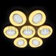 Потолочный светодиодный светильник Ambrella light Orbital Crystal Sand FS1587/7 364W D880*800. 