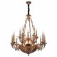 Подвесная люстра Lucia Tucci Firenze 1780.15.3 Antique Gold. 
