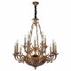 Подвесная люстра Lucia Tucci Firenze 1781.15.3 Antique Gold. 