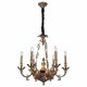 Подвесная люстра Lucia Tucci Firenze 1781.8.2 Antique Gold. 